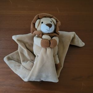 Apricot Lamb Lovey Security Blanket Lion Plush